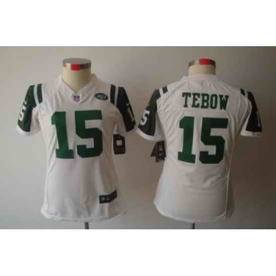 Nike Womens New York Jets #15 Tebow White Color[NIKE LIMITED Jersey]